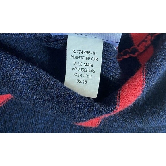 Old Navy Womens Boyfriend Cardigan Size XXL Blue Striped Light  Academia Preppy - Picture 10 of 14